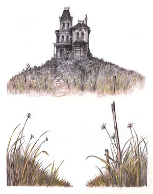 Concept art for Metallica's 'Here Comes Revenge' by Adam Oehlers